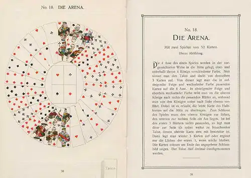 Esoterik Spielkarten Anleitung zum Kartenlegen Patiencen Buch 1910