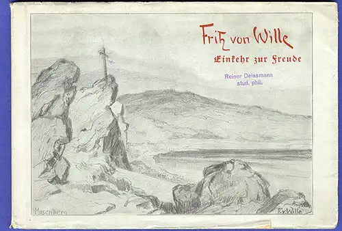 Kunst Landschaft Malerei Eifel Mosel Bilder Fritz von Wille Buch 1935