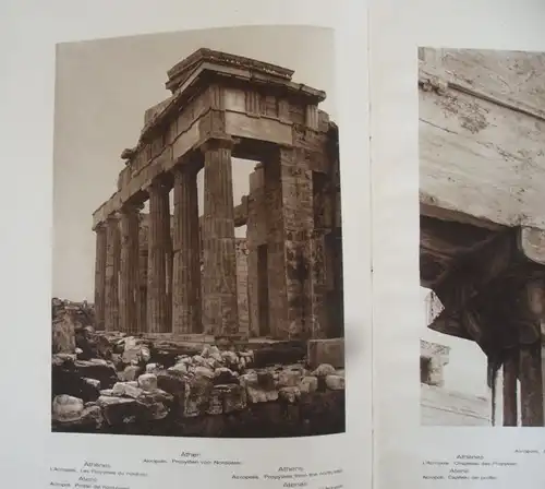 Griechenland Landschaft Städte Tempel Architektur Volksleben Foto Bildband 1923