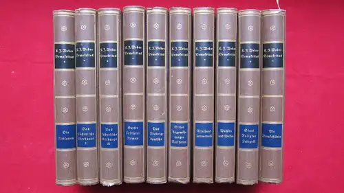 Weber, Julius Karl und Karl Martin Schiller [Hrsg.]: 10 Bände: Demokritos : oder Hinterlassene Papiere eines lachenden Philosophen. Das Lächerliche. / Die Gesellschaft. I. Abteilung...