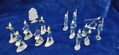 E601/ Zinnfiguren, Kleine Zinn Soldaten Konvolut Musiker