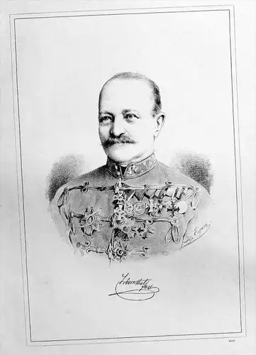 Johann Freiherr von Löwenthal Original Lithographie Portrait Litho