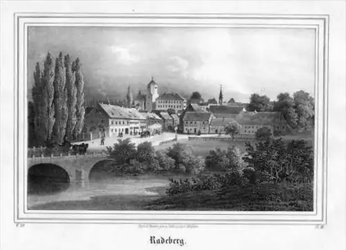 Radeberg Sachsen Lithographie