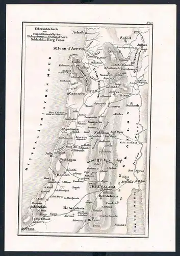 Syrien Syria Asien Asia Schlacht battle Karte map engraving