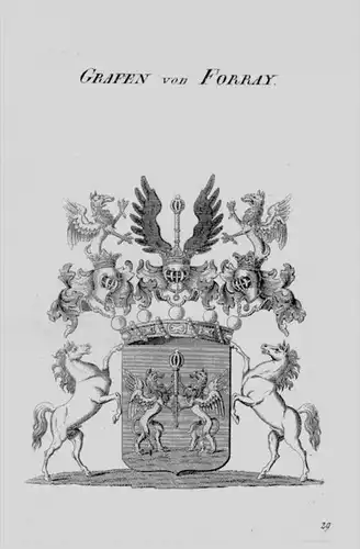 Forray Wappen Adel coat of arms heraldry Heraldik crest Kupferstich