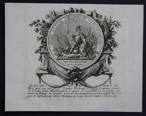 Mars Gott Medaille Münze Ornament