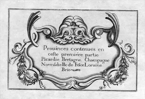 Bretagne Champagne Brie Picardie France Tassin gravure Kupferstich