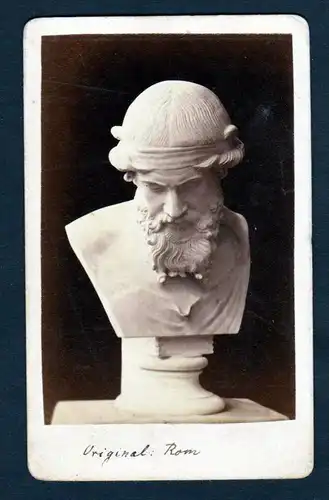 Plato Büste Rom original Foto photo CDV