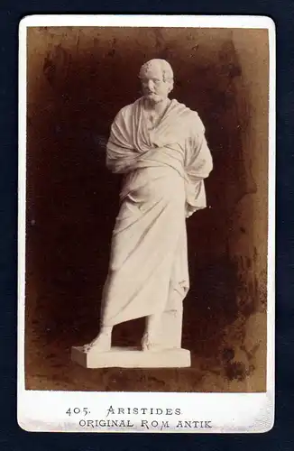 Aristides Statue Rom Rome Roma original Foto photo CDV