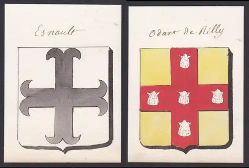 Esnault / Odart de Rilly - Gaston Esnault Odart de Rilly Frankreich France Wappen Adel coat of arms heraldry H