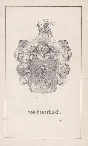 von Feuerbach - Feuerbach Stuttgart Neckar Wappen heraldry Heraldik coat of arms Adel