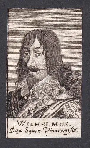 Wilhelmus / Wilhelm / duke Herzog Sachsen-Weimar (1598-1662)