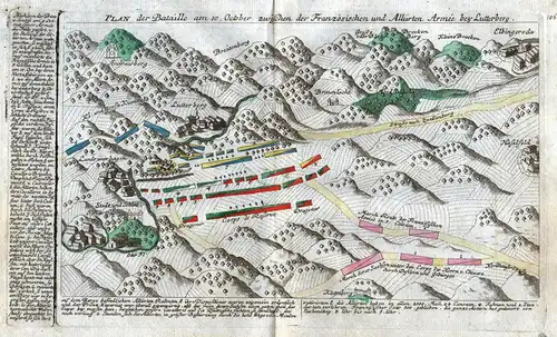 Plan der Bataille... Lutterberg... - Lutterberg Staufenberg Göttingen Deutschland Kilian