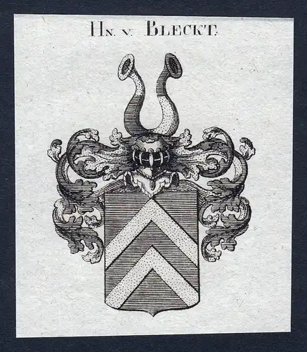 Hn. v. Blecke - Blecke Wappen Adel coat of arms heraldry Heraldik