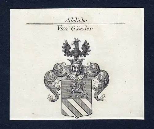 Von Gässler - Gässler Gäßler Gaessler Wappen Adel coat of arms heraldry Heraldik