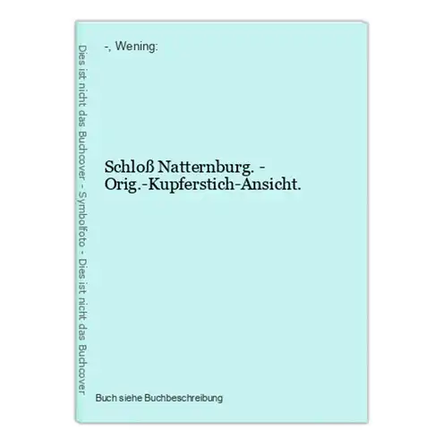 Schloß Natternburg. - .