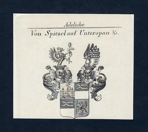 Von Spitzel auf Unterspan - Spitzel Unterspan Spruner Wappen Adel coat of arms heraldry Heraldik