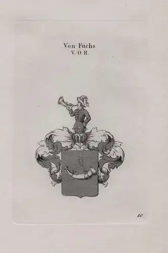 Von Fuchs. V. O. R. - Wappen coat of arms Heraldik heraldry