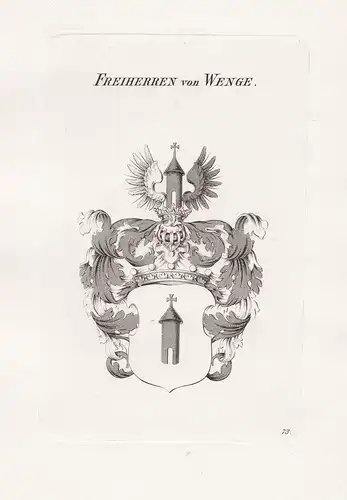 Freiherren von Wenge. - Wappen coat of arms Heraldik heraldry