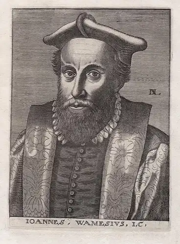 Ioannes, Wamesius - Jan Wames (1524-1590) Johannes Wamesius Leuven professor Portrait
