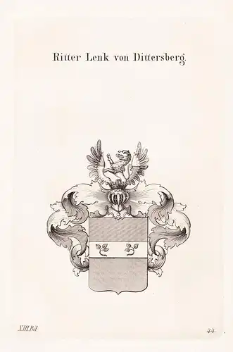 Ritter Lenk von Dittersberg - Wappen coat of arms