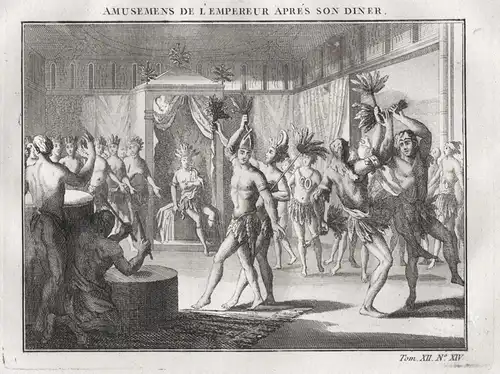 Amusemens de l'empereur apres son diner - Mexico Mexique Indians Native American dance Tanz music Musik dancin