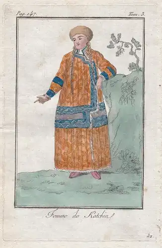 Femme de Katchin - Katschin Russland Russia costume Tracht