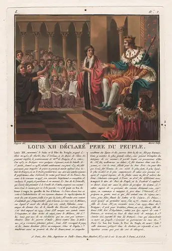 Louis XII declaré pere du peuple - Louis XII (1462-1515) roi King of France König