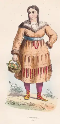 Kamtchadale (Asie) - Kamtchatka Kamtschatka woman Frau costume Trachten costumes