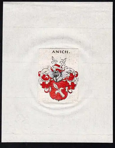 Anich - Anich Annich Wappen Adel coat of arms heraldry Heraldik
