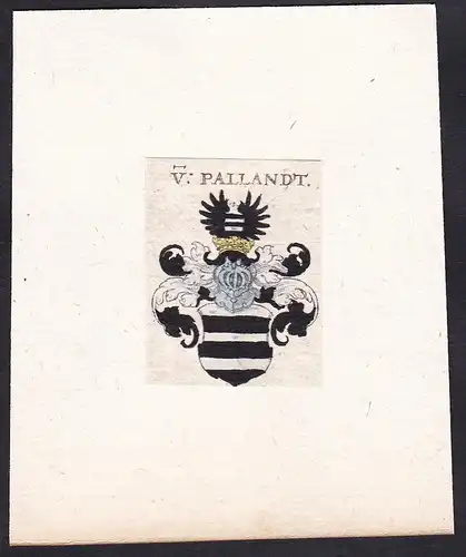 V: Pallandt - Paland Palant Pallandt Wappen Adel coat of arms heraldry Heraldik