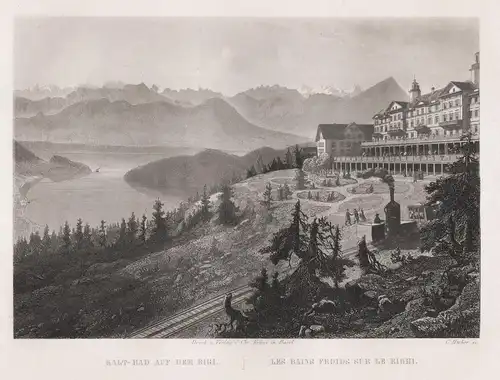 Kalt-Bad auf dem Rigi / Les Bains Froids sur le Righi - Rigi Kaltbad Schweizer Alpen Kanton Luzern Swiss Alps