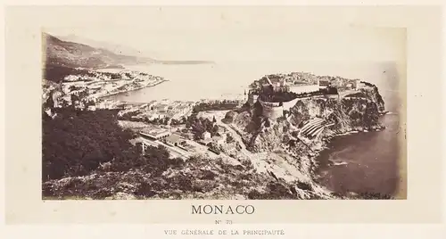 Monaco. Vue generale de la Principaute.