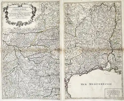 Gouvernement General de Languedoc qui comprend deux Generalitez scavoir la generalited de Toulouse, et celle d