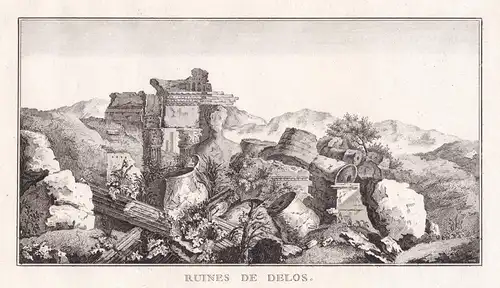 Ruines de Delos - Delos ruines / Greece Griechenland / architecture Architektur Altertum antiquity
