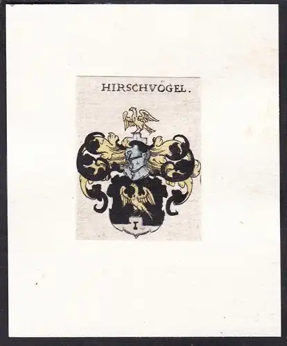 Hirschvögel - Wappen coat of arms heraldry Heraldik