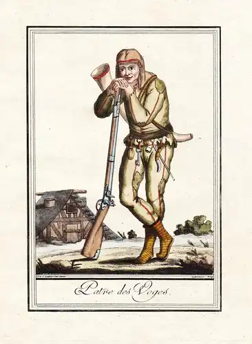 Patre des Vosges - Vosges Vogesen France Tracht Trachten costume gravure