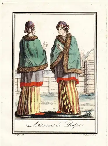 Artisannes de Russie - Artisans Handwerker Russia Russland Tracht Trachten costume