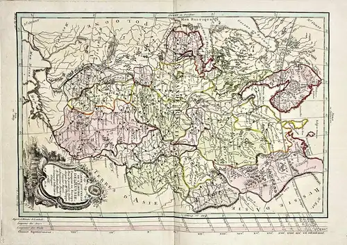 Carte Nouvelle de l'Empire de la Russie, comprise en Europe. - Russia Russland Russe Karte map