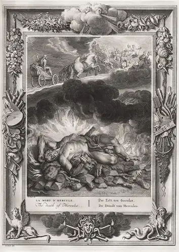 La Mort d'Hercule. / Der Todt von Hercules. / The death of Hercules. / De Doodt van Hercules. - Herkules Tod G