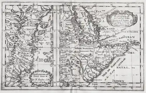 Le Zanguebar / Partie du Zanguebar ou sont les Costes d'Aian et d'Abex - Eastern Africa Ostafrika Ethiopia Som