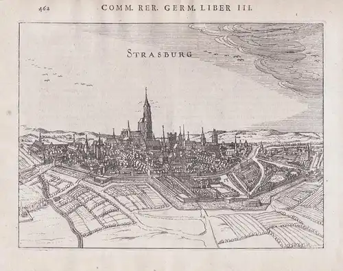 Strasburg - Straßburg Strassburg Strasbourg Alsace Elsass France gravure