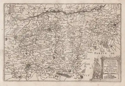 La Flandre Gallicane, Comprennant le Castellenie de l'Isle le Tornesis et Bailliage de Douay - Douai Tournai N