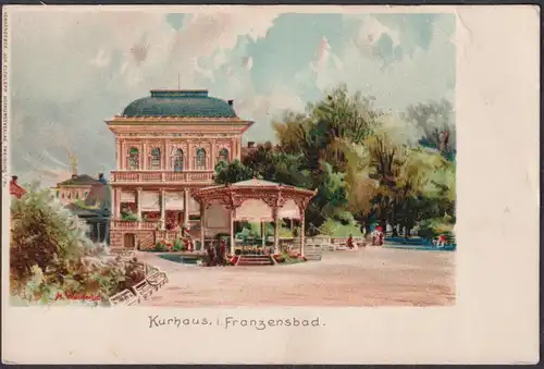 Kurhaus i. Franzensbad - Frantiskovy Lázne Kurhaus Böhmen Bohemia Czech Cechy Cesko Tschechien Ansichtskarte P