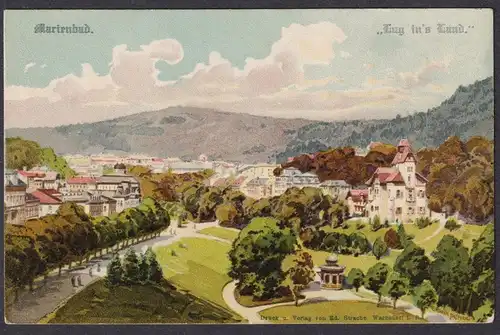 Marienbad - Mariánské Lázne Böhmen Bohemia Czech Cechy Cesko Tschechien Ansichtskarte Postkarte AK postcard