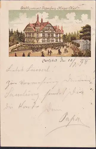 Carlsbad - Karlovy Vary Böhmen Bohemia Czech Cechy Cesko Tschechien Ansichtskarte Postkarte AK postcard