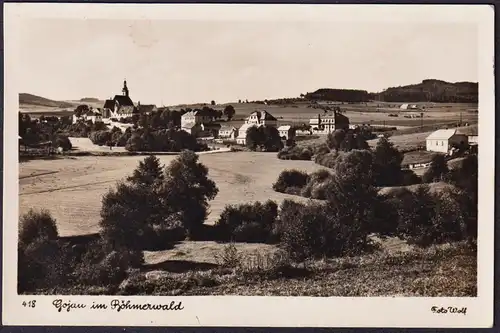 Gojau im Böhmerwald - Gruss aus Kajov Foto photo Böhmen Bohemia Czech Cechy Cesko Tschechien Ansichtskarte Pos