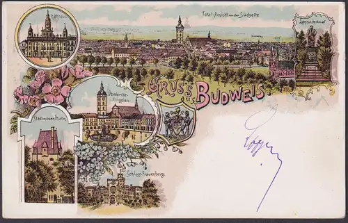 Gruss aus Budweis - Schloss Frauenberg Domkirche Böhmisch-Budwitz Böhmen Böhmen Bohemia Czech Cechy Cesko Ansi