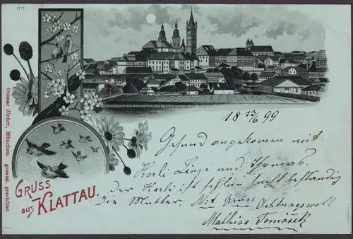 Gruss aus Klattau - Klatovy Böhmen Bohemia Czech Cechy Cesko Tschechien Ansichtskarte Postkarte AK postcard