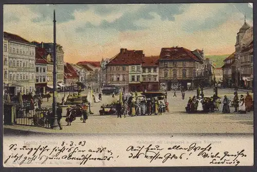 Teplitz Schönau - Teplitz Teplice Böhmen Bohemia Cesko Czech Cechy Tschechien Ansichtskarte Postkarte AK postc